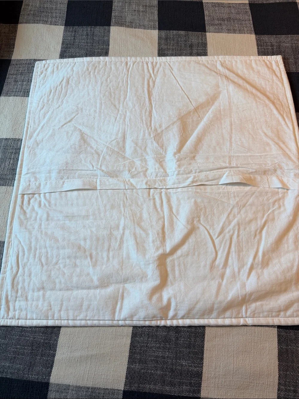 Pottery Barn White Quilted Pillow Sham Cover